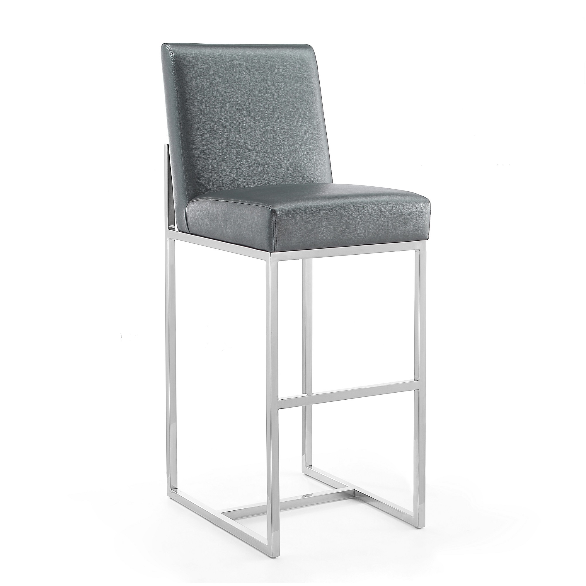 Manhattan Comfort, Element 42.13in. Graphite Stainless Steel Stool, Primary Color Graphite, Included (qty.) 1 Model# BS010